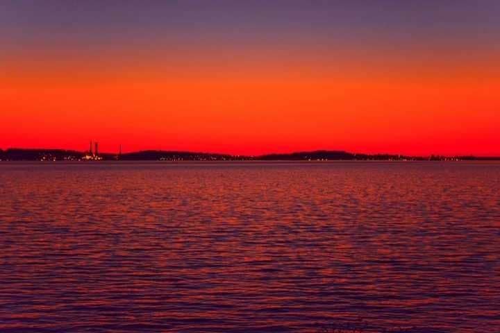 pôr do sol lago guaíba porto alegre